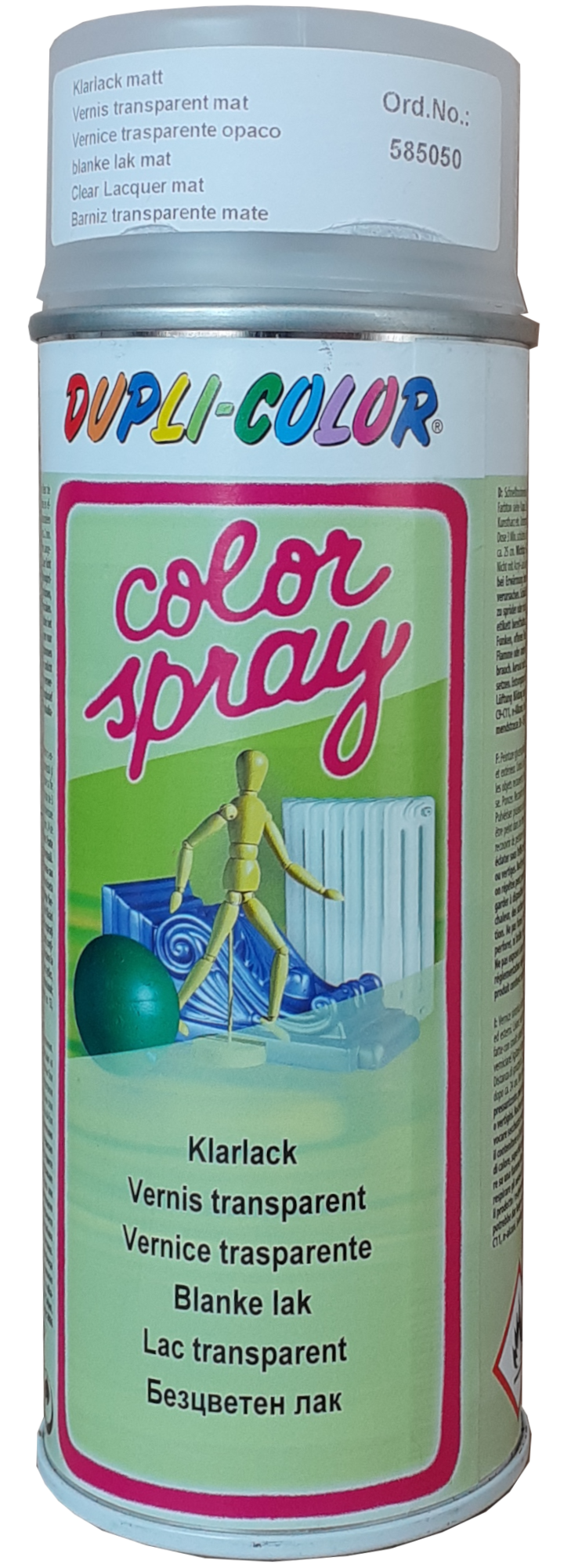 400 ml DUPLI-COLOR Sprühlack Color Spray Klarlack Farblos matt