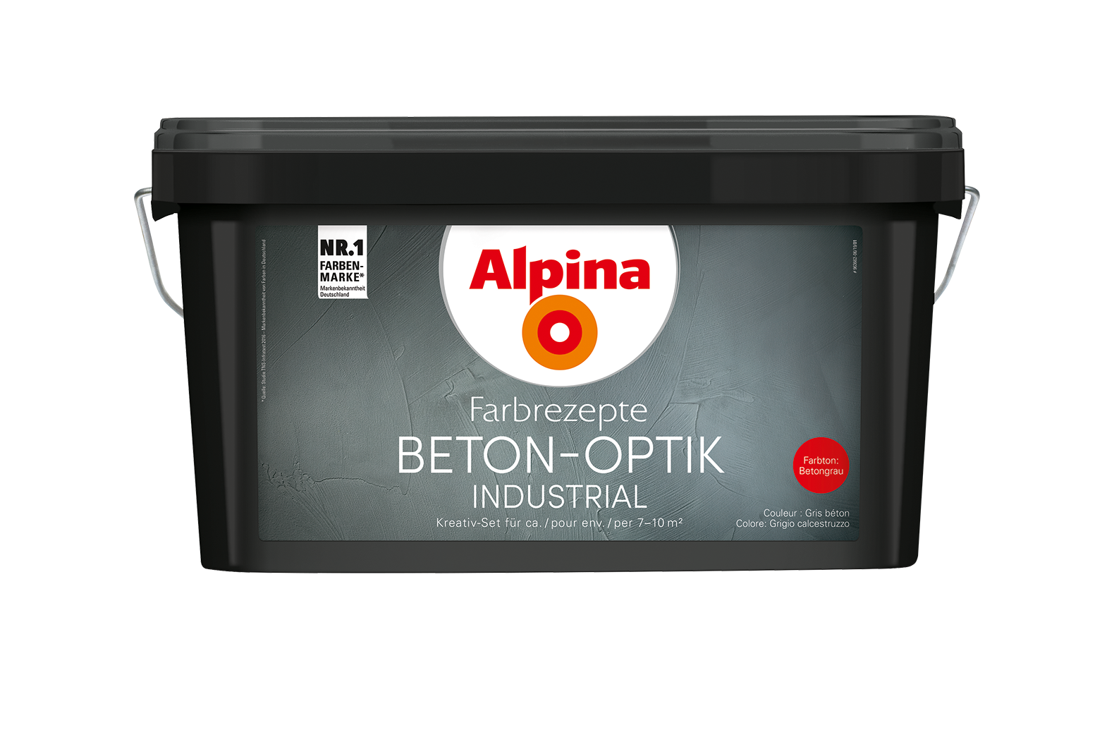 4,1L Alpina Farbrezepte Betonoptik Betongrau, matt