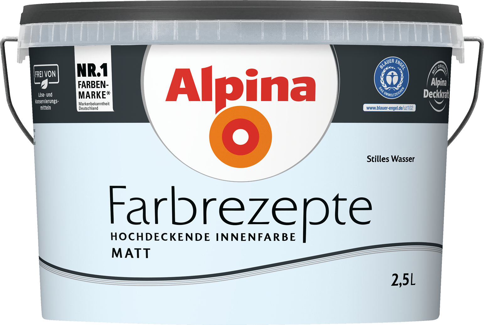 2,5L ALPINA Farbrezepte Stilles Wasser, Matt