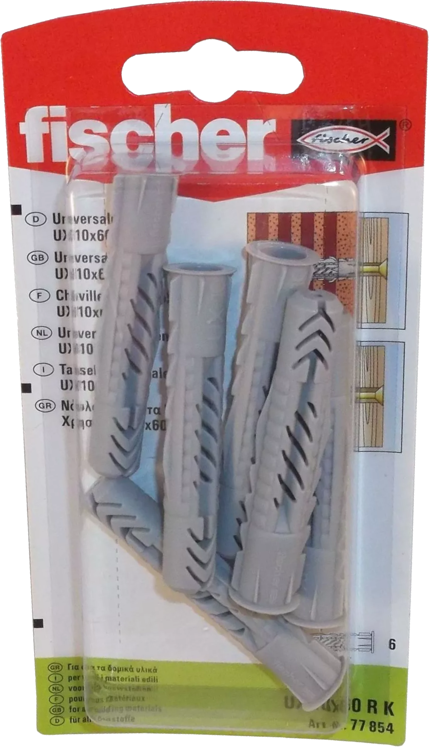 Fischer Universaldübel UX 10 x 60 RK SB-Karte