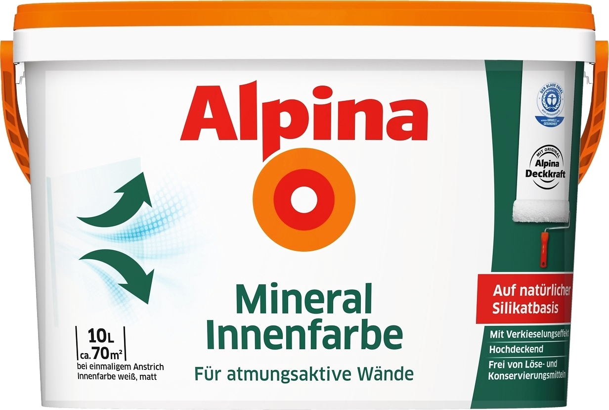 10L ALPINA Mineral-Innenfarbe Silikatbasis
