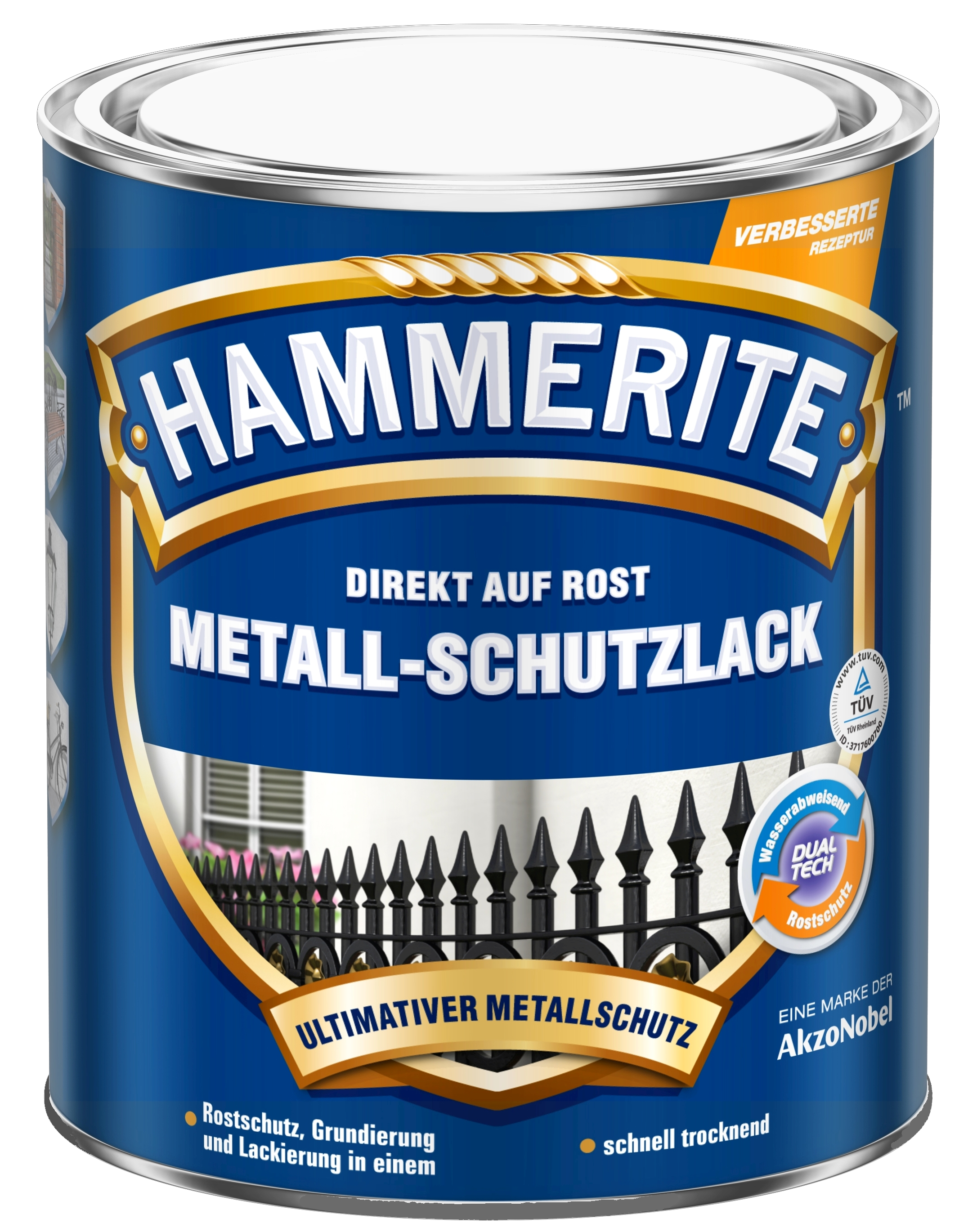 750ml Hammerite Msl glänzend blau