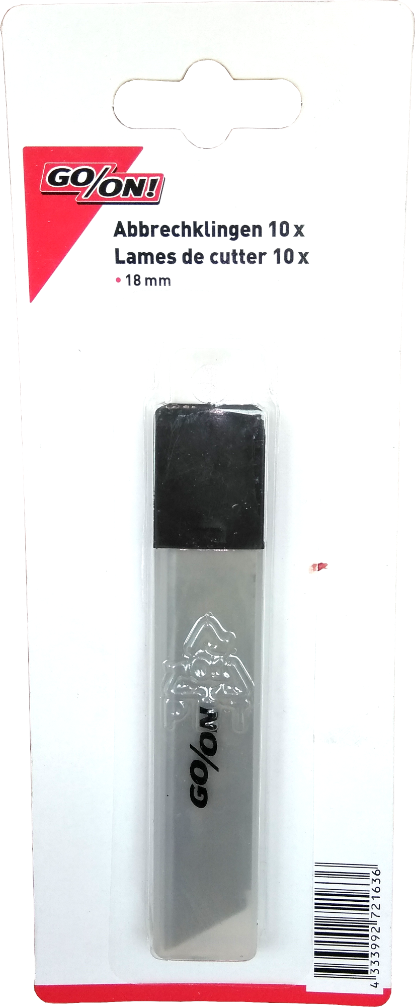 10 Stück GO/ON Abbrechklingen 18mm