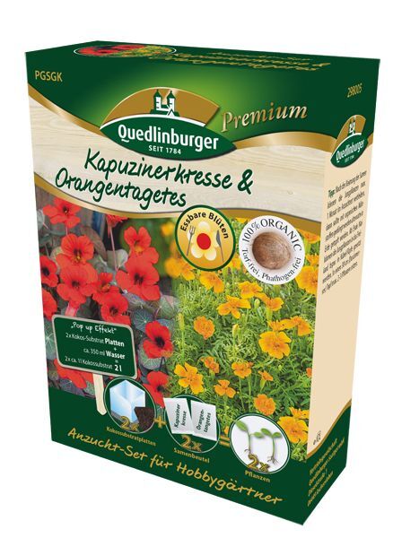 Anzucht-Set Kapuzinerkresse & Orangentagetes
