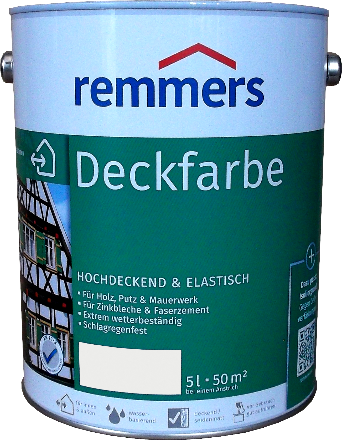 5L Remmers Deckfarbe weiß