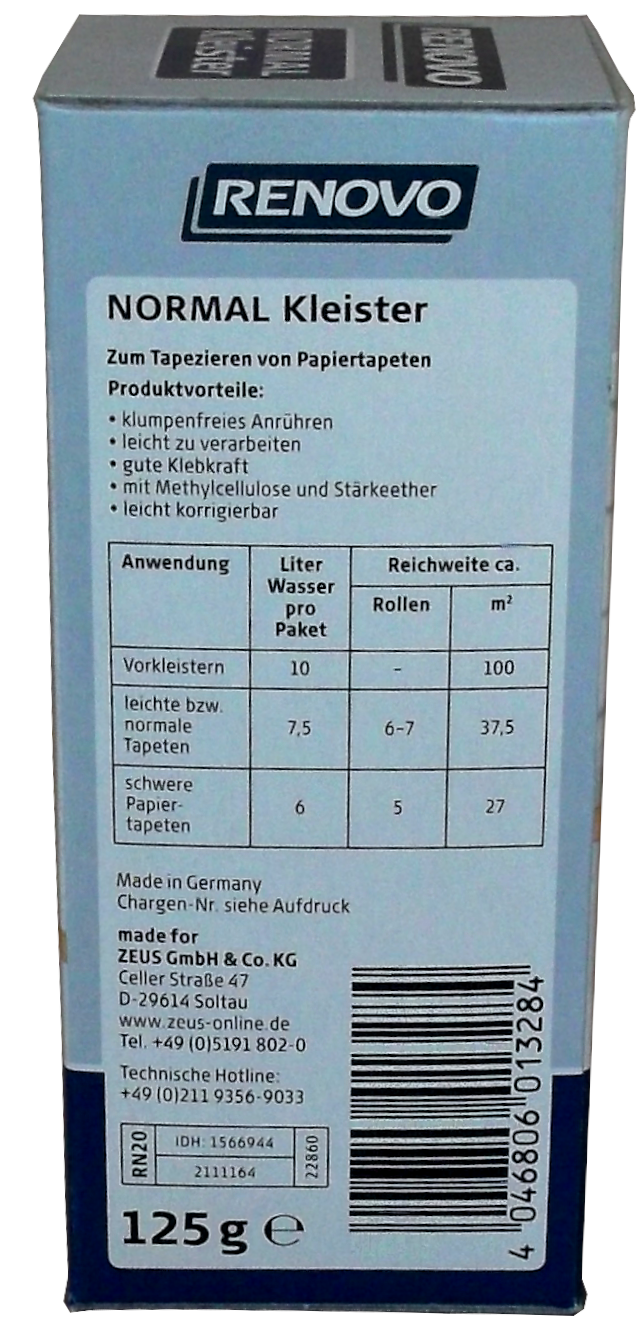 125g RENOVO Normalkleister