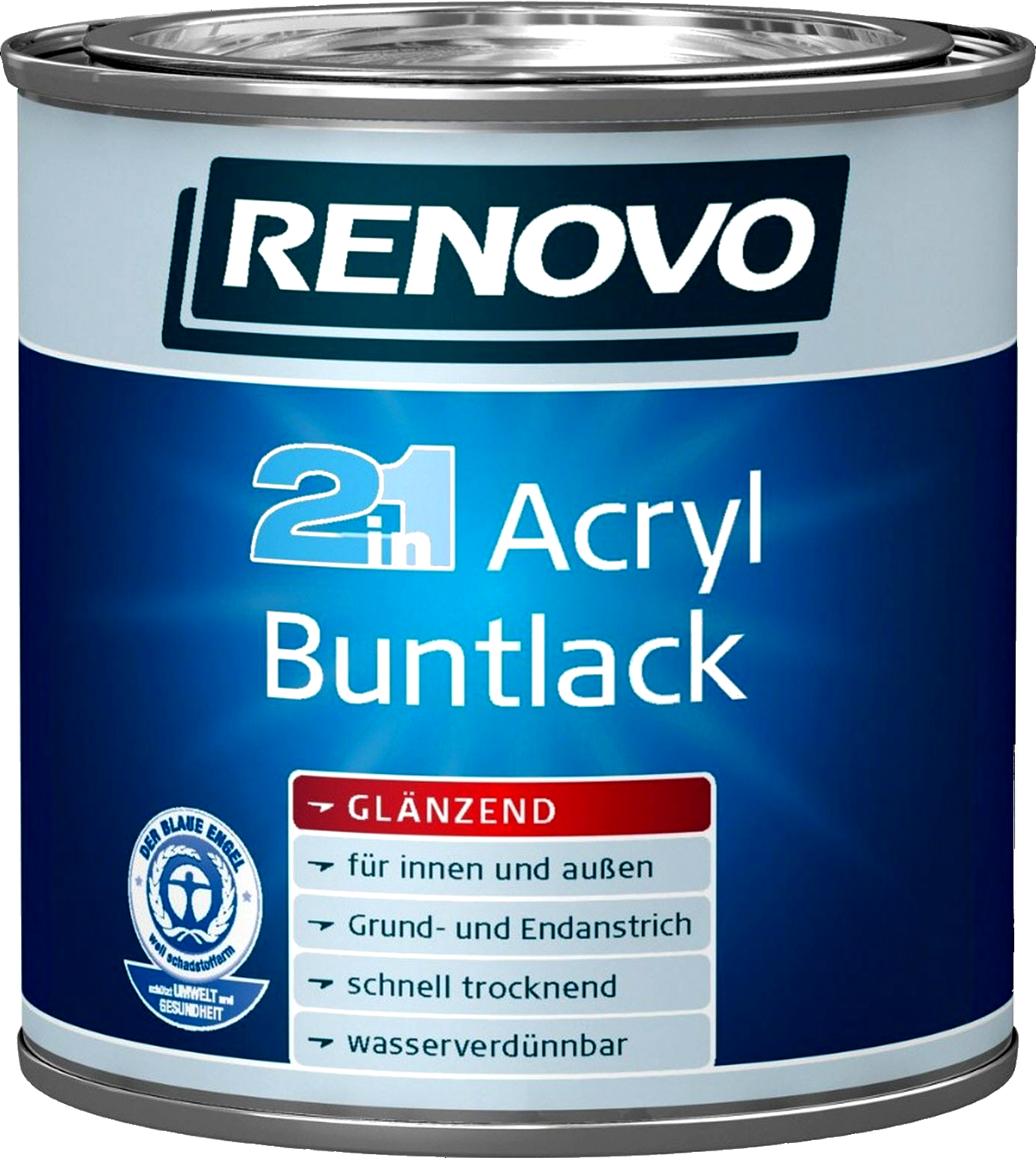 125ml Renovo Acryl 2in1 Buntlack glz. Nr.8011 nussbraun