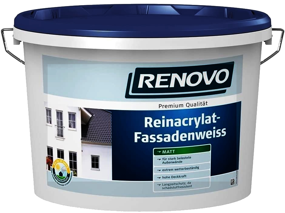 2,5L Renovo Reinacrylat Fassadenweiss Matt