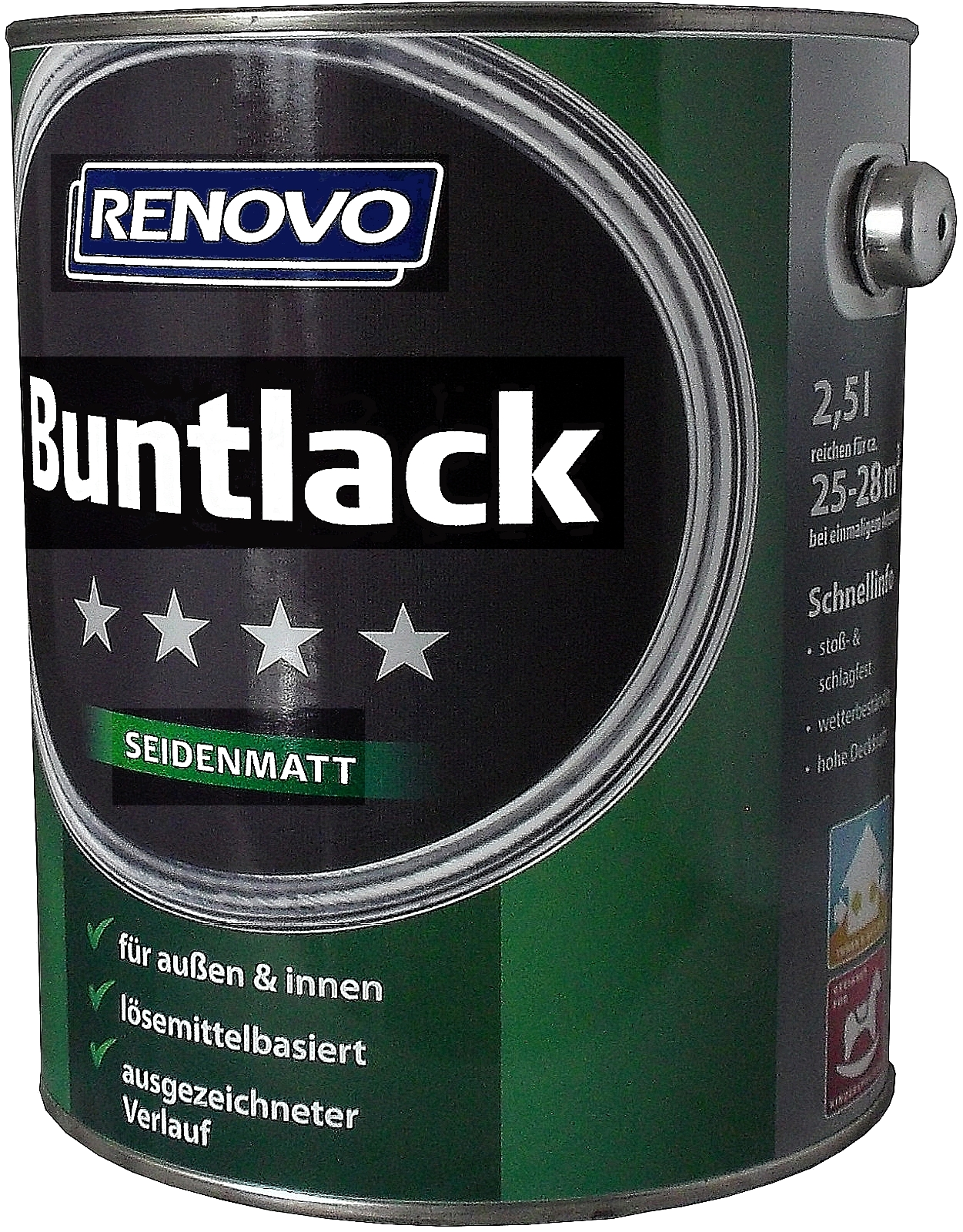 2,5L Renovo Seidenmattlack schokobraun Nr.8017
