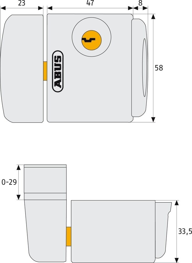 ABUS Fenster-Zusatzsicherung FTS3003 weiss