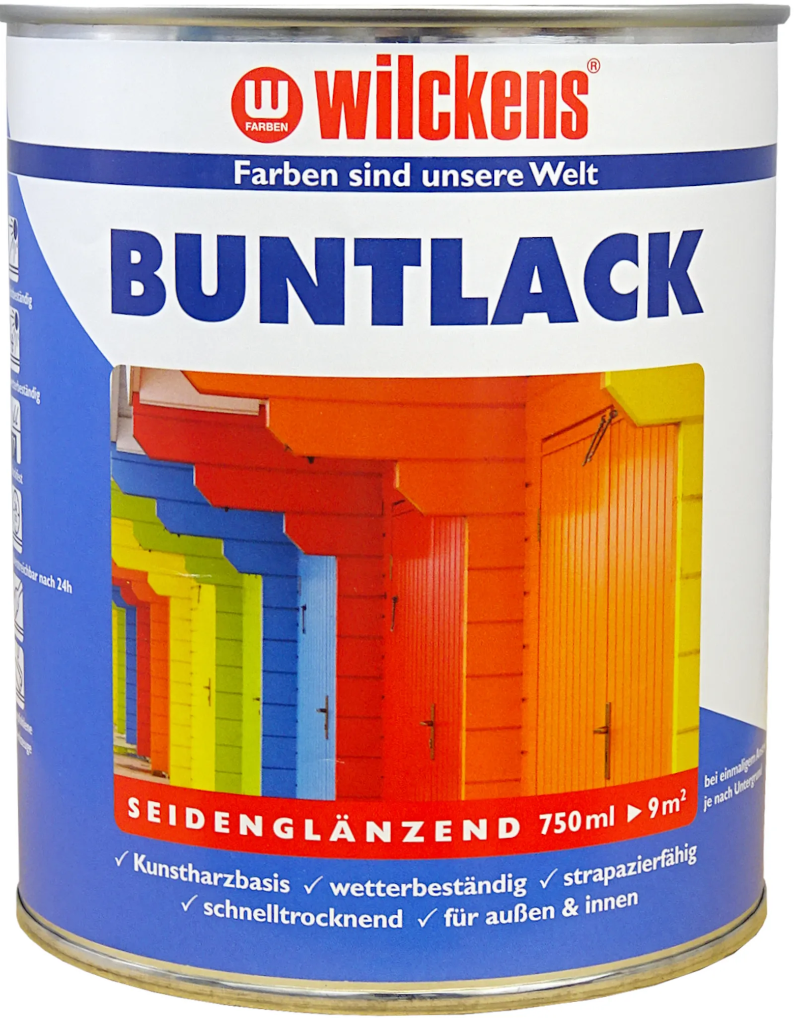 750ml Wilckens Seidenglanz Buntlack laubgrün 6002 KH