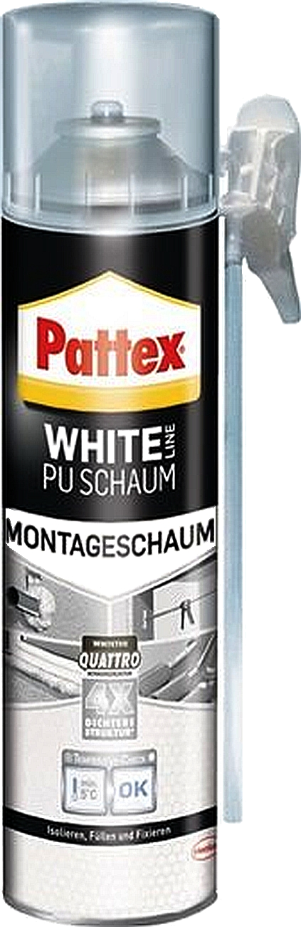500ml Pattex White Line PU-Schaum