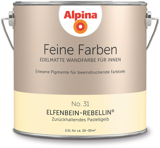 2,5L ALPINA Feine Farben Elfenbein-Rebellin No.31