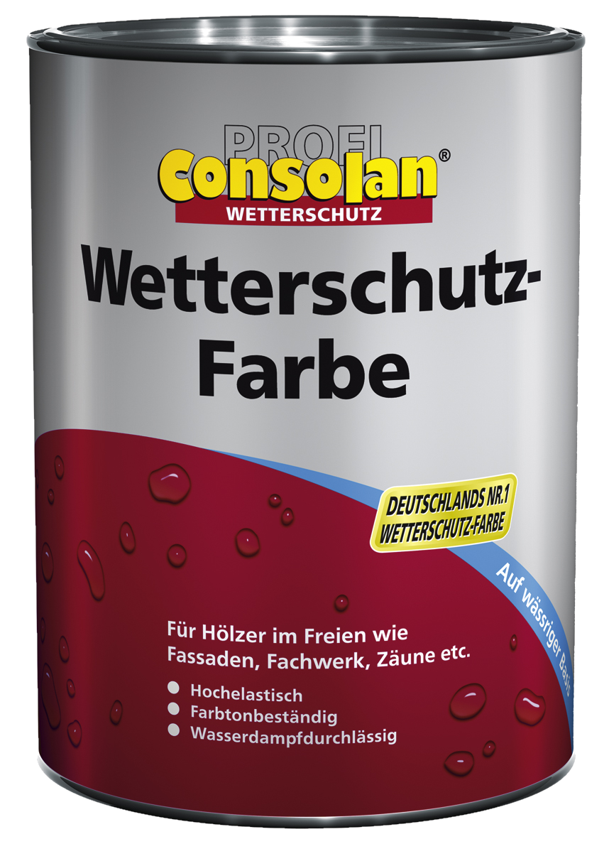 2,5L Profi Consolan Wetterschutzfarbe grau