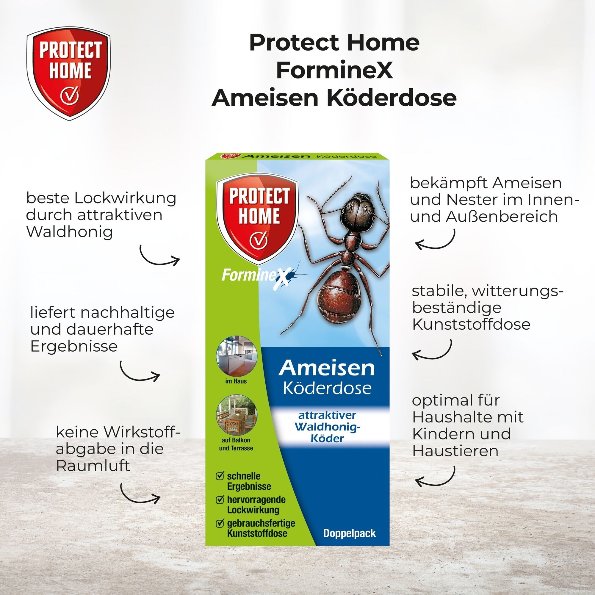 Protect Home FormineX Ameisenköderdose 2 Stück