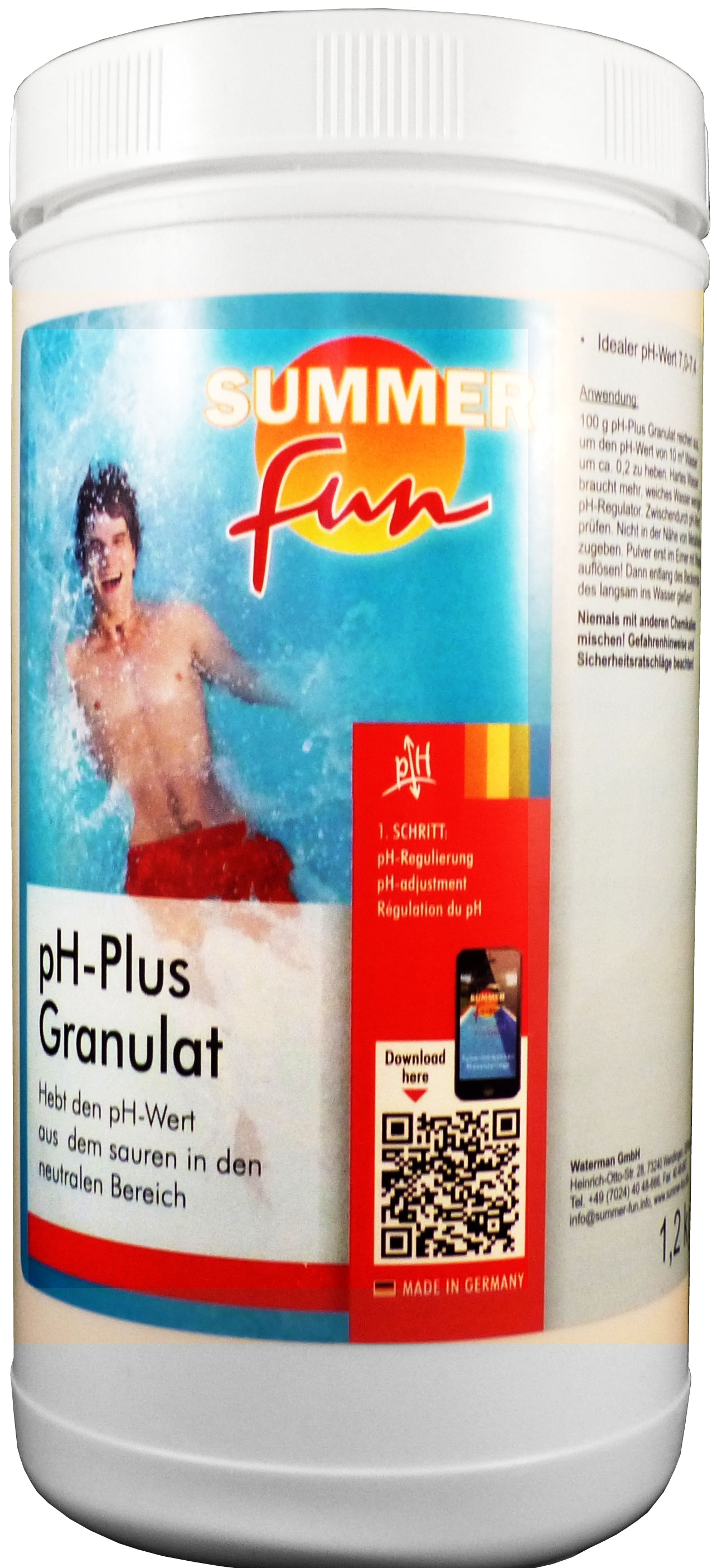 1,2kg pH-Plus Granulat pH-Wert Anheber