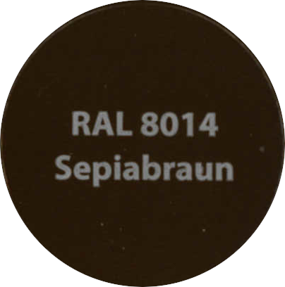 2,5 L Renovo Wetterschutzfarbe Nr.8014 sepiabraun