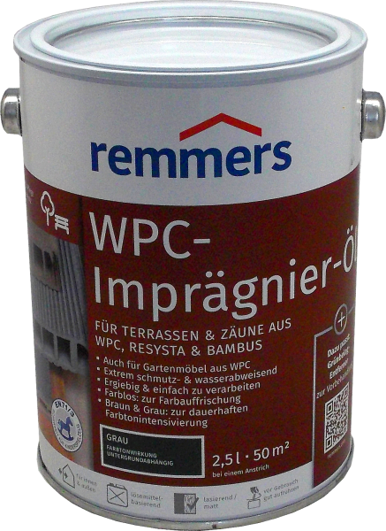 2,5 L Remmers WPC-Imprägnier-Öl Grau