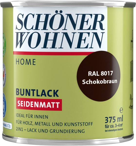 375ml Schöner Wohnen Home Buntlack seidenmatt, RAL 8017 Schokobraun
