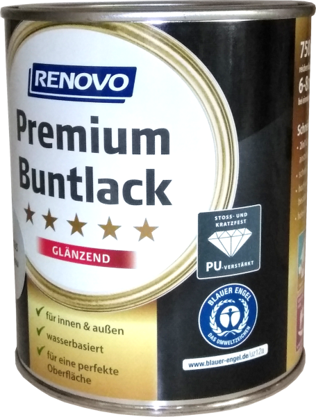 750ml Renovo Premium Buntlack glänzend RAL5015 Himmelblau