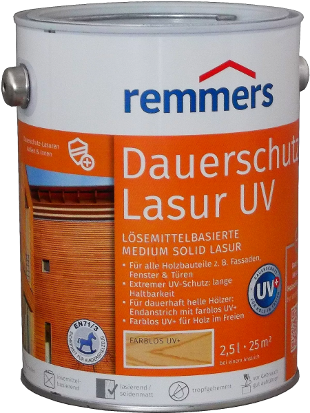 2,5L Remmers Dauerschutz-Lasur UV+ Farblos