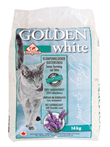 14 Kg Katzenstreu Golden White Lavendel