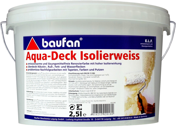 2,5L BAUFAN Aqua-Deck Isolierweiss E.L.F.