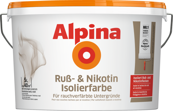 5L ALPINA Ruß- und Nikotin Isolierfarbe
