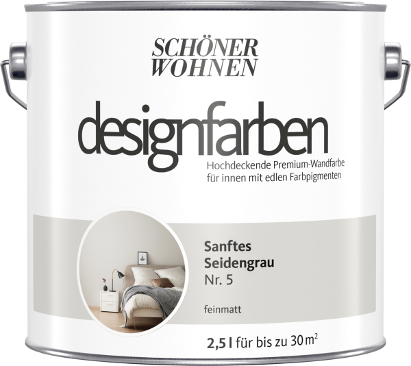 2,5L Schöner Wohnen Designfarbe Sanftes Seidengrau 5