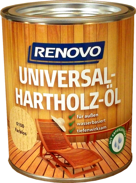 750ml Renovo Universal-Hartholzöl Teak wasserbasis