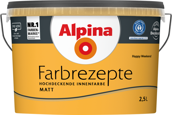 2,5L ALPINA Farbrezepte Happy Weekend, Matt