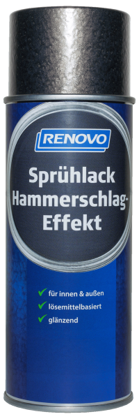 400ml Renovo Sprühlack Hammerschlag Anthrazit